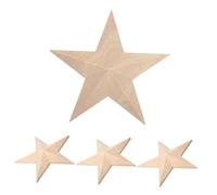 Veemoon 4 Pièces Appliques Sculpté Étoiles Lot pour Décoration Meubles Rétro Ornements Massif pour Portes Armoire et Mobilier DIY