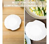 Veemoon 4 pièces Assiettes Réutilisables Plateaux Multi-usages pour Desserts Apéritifs et Condiments Vaisselle Délicate pour Buffet Déjeuner