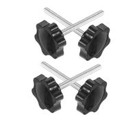 Veemoon 4 Pièces Blossom Knurled Thumb Screws Walker Replacement Parts For Knee Walker And Seat Attachment Easy Hand Tightening For Elderly Outdoor Use