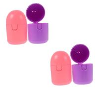 Veemoon 4 Pièces Boîte de Rangement Stérilisante pour Cup Menstruelle Étui Portable PP pour Nettoyage Vapeur Protection Intime et Stockage Hygiénique Féminin