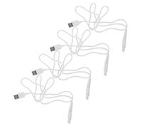 Veemoon 4 Pièces Câble USB de Recharge Rapide pour Water Flosser Portable Cordon Compatible pour Irrigateurs Oraux sans Fil Alimentation Stable pour Usage Domestique et Voyage