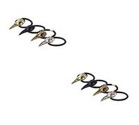 Veemoon 4 Pièces De à Cheveux Corbeau Avec Crâne - Bandes Élastiques Pour Queues De Cheval - Accessoires Halloween Pour Filles Et Femmes Idéal Pour Fêtes Et Déguisements