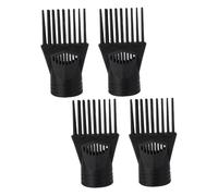 Veemoon 4 Pièces Embout pour sèche-cheveux accessoire universel pour sèche-cheveux accessoire diffuseur pour sèche-cheveux buse de broyeur de cheveux diffuseur de boucles Plastique Noir