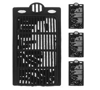 Veemoon 4 Pièces Filtre de Remplacement Structure Multicouche, Capture Débris Alimentaires Noir en Plastique sans Outil pour Aquarium pour Aquariums de Poissons Rouges et Bettas