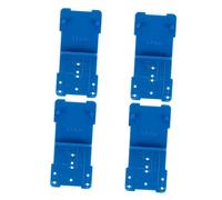 Veemoon 4 pièces Gabarit de Perçage Charnière Bleu Outil de Menuiserie Précis pour Positionnement et Centrage des Guide de Perçage pour Travail Du Accessoire de Charnière pour Bricoleurs