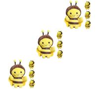 Veemoon 4 Pièces Jouets En Peluche D'Abeilles 5 - Peluches Et Réalistes - Mignonnes Et Comme Porte Clés Pour Animations Et Fêtes