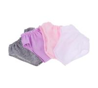 Veemoon 4 pièces Lot Culottes pour Poupée Vêtements Confortables et Lavables Accessoires de Maison de Poupée pour Jeux Imagination Garçon Fille