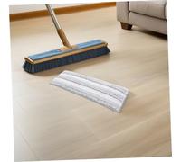 Veemoon 4 Pièces Lot de Lingettes Microfibres Auto Adhésives pour Balai Plat Réutilisables à Poils Durs Rayés Absorbants pour Nettoyage Sols Durs et Parquets Humides et Secs