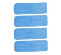 Veemoon 4 pièces Lot de Patins de Serpillière Microfibre Réutilisables pour Balai Plat Accessoires de Rechange pour Nettoyage Sols Durs Carrelage Usage Domestique et Professionnel
