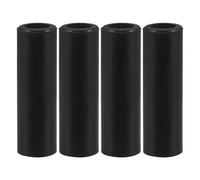 Veemoon 4 Pièces Manchon Fileté en Fer Robuste pour Support de Roue de Poubelle Extérieure Accessoire de Fixation Tube de Boulon Résistant aux Intempéries Compatible Cadres de