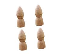 Veemoon 4 pièces Marionnettes Naturel à Peindre Kit DIY pour Garçon Fille Créativité Activité Manuelle Garçon Fille Ans Non Peint et Portable