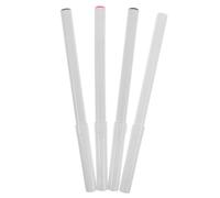 Veemoon 4 Pièces Marqueurs de Tatouage Temporaire Blanc Noir Rouge pour Positionnement Stylo Fin pour Tatouage Facial Permanent et Art Corporel Diy