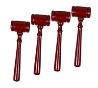 Veemoon 4 pièces Marteau de Juge Bois pour Enchères Accessoire Éducatif pour Décoratif et Pratique et Puissant pour et de Club