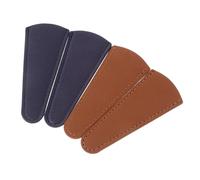 Veemoon 4 pièces Protection pour Ciseaux de Couture Cuir Housse et Résistante pour Ciseaux Pinces à Sourcils Ongles Protège Lames pour Usage Domestique et
