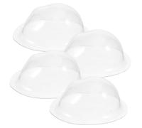 Veemoon 4 pièces Protections Visage Transparent pour Poupées Miniatures Lot de Caches Anti-Rayures pour Maquillage et Entretien des Jouets Accessoires de Protection pour Bjd