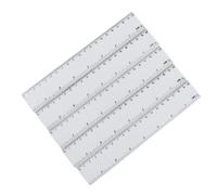Veemoon 4 Pièces Règle Droite en Plastique de 8 Pouces, Double Échelle, | Mesure Centimètre et Pouce, Rigide pour École et Atelier, Format 20cm, Usage Dessin