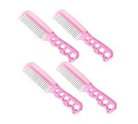 Veemoon 4 Pièces Set de Peignes Acier pour Perruques Peignes à Perruque pour Coiffure pour Cheveux