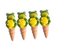 Veemoon 4 pièces Système Auto-arrosage Plantes Terre Cuite Piques Auto-Irrigation Intérieur Extérieur Distributeurs Eau Lent pour Pots