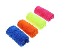 Veemoon 4 Pièces Têtes de Rechange Fleece pour Balai Lot de Lingettes Absorbantes pour Nettoyage de Sols Durs Compatible avec Divers Types de Balais