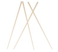 Veemoon 4 Pièces Tige de Bambou Stable pour Pièces de Chaise de Directeur, Support en Tissu D'assise Solide, pour Bricolage et Réparation de Chaises