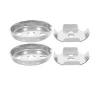 Veemoon 4 plaques de fixation pour porte-serviettes, quincaillerie robuste | Kit de fixation de rechange pour porte-serviettes de bain, facile à installer sur diverses surfaces, support à bride murale