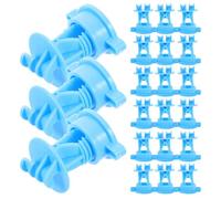 Veemoon 40 Isolateurs de Fil pour Clôture Électrique Agricole Isolateurs de Fil de Clôture à Bétail en Plastique Robuste Accessoires pour Système de Grille Compatible Poteaux en Bois