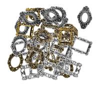 Veemoon 40 Pièces Cadre Photo Métal Vintage Mini pour Nail Art Baroque Décoration Ongles Rétro et Accessoires Photographie Femme