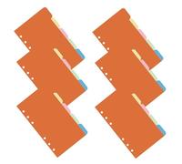 Veemoon 40 Pièces Diviseurs avec Onglets Écrits Séparation pour Cahier à Mobiles Onglets Papier pour Classement Bureau et École