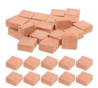 Veemoon 40 Pièces Fausses Briques Murales Rouges Miniatures Carrées, Modèles en Briques de Construction DIY pour Décor Maison de Poupée, Kit Miniature pour Jeux de Construction et Scènes