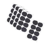 Veemoon 40 Pièces Patch Fin Adhésif Noir pour Embouchure de Saxophone et Clarinette, Coussinets Ovales Protecteurs sans Résidu, pour Débutants et Jeu Précis