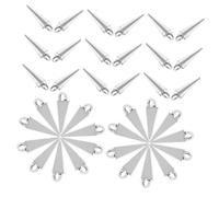 Veemoon 40 Pièces Pendentifs Cone Zinc pour Fabrication Bijoux Diy Charms Vintage pour Colliers Accessoires Élégants et pour
