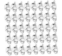 Veemoon 40 Pièces Pendentifs Sportifs Thématiques Charms Antique pour Fabrication de Diy Accessoires pour Colliers Bracelets de Football Rugby Basketball Baseball