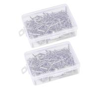 Veemoon 400 pièces Type Stainless Steel Wig Pins Durable Fixing Needles For Wig Making And Styling Easy To Insert And Remove Practical DIY Hair Tool Set