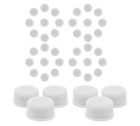 Veemoon 45 Roulements à Billes Miniatures pour Moulinet de Jardin, Paliers D’éolienne Étanches Capuchon Blanc Élargi, Kit 45 Pièces pour Réparation, Création Bijoux et Projets