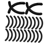 Veemoon 48 pièces Eyelash Curler Pads Replacement Set With Organizer Box Durable Silicone Rubber Refill For Curling Maintenance