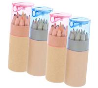 Veemoon 48 pièces Set de Crayons de Couleur pour Garçon Fille Crayons de Dessin Solubles à Leau Pratiques et Faciles à Tenir pour Activités Artistiques et Scolaires