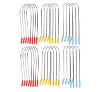 Veemoon 48pièces Pince Bigoudis Chauffante Clips à Bigoudis Pour Cheveux Courts Et Longs Design u Pour Femme Et Fille Rechange Varié