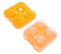 Veemoon 4nombre Boîte à Œufs Plastique Et Étanche Rangement Portable Pour Réfrigérateur Et Extérieur Organiseur De Cuisine Avec Design Transparent Pour Visibilité