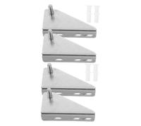 Veemoon 4pièces Charnières Acier Inoxydable Pour Réfrigérateur Remplacement De Charnières De Porte De Congélateur Accessoires Pratiques Pour Cuisine Et Commerces
