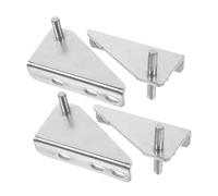 Veemoon 4pièces Charnières De Porte De Congélateur Acier Inoxydable Pour Réfrigérateurs Accessoires De Hinge Avec Capuchons Pour Du Bruit