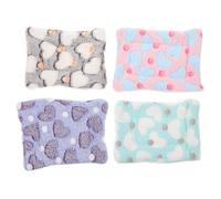 Veemoon 4pièces Coussin Chaud pour Hamster Tapis De Couchage pour Animal De Compagnie Matelas De Lit pour Cochon Fournitures De Confort pour Petit Animal