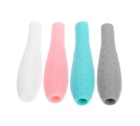 Veemoon 4pièces Ergonomic Silicone Grip Holder Non-Slip Pencil Sleeve for Apple Pencil Enhanced Comfort and Control for Writing and Drawing Grey