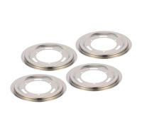 Veemoon 4pièces Lèchefrites Acier Inoxydable Pour Cuisinière à Gaz Lèchefrites Résistantes Et Pratiques Plateau De Récupération De Graisses Pour Brûleur