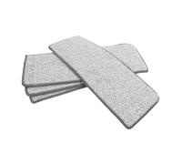 Veemoon 4pièces Lingettes Plates Microfibre pour Balai à Franges Lavables et Réutilisables Compatibles avec Balais Humides et Secs pour Nettoyage Sols