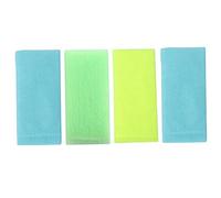 Veemoon 4pièces Lot De Serviettes Exfoliantes Pour Corps Nylon Doux Gommage Doux Et Nettoyage Adaptées Dos Cou Et Épaules Légères Et Faciles à Plier Usage Humide Ou Sec Peau Nette Et Massé