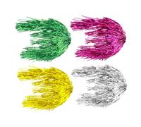 Veemoon 4pièces Perruque Bou pour Accessoires de Fête Cheveux Extravagants pour Occasions Formelles Perruques de Clown pour Hommes