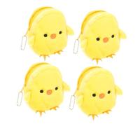Veemoon 4pièces Petit à Poule Jaune Adorable Poche Pâques Décoratifs Et Pratique pour Changer De Et Accessoires