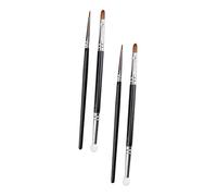 Veemoon 4pièces Pinceau Correcteur Double Embout Éponge pour Application Anticerne et Maquillage de Teint Usage Multi-facettes