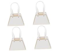 Veemoon 4pièces Sacs Cadeau Bouquet De Fleurs Avec Poignées Doubles Sacs Papier Pour Emballage Floral Pratique Et Résistant Pour Offrir Des Fleurs Et Décorer Balcon Ou Bureau