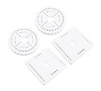 Veemoon 4pièces Set Outils De Tressage Diy Pour Bracelets Disque Carré Et Rond Pour Macramé Accessoires Polyvalents Pour Loisirs Créatifs Et Fabrication De Bijoux